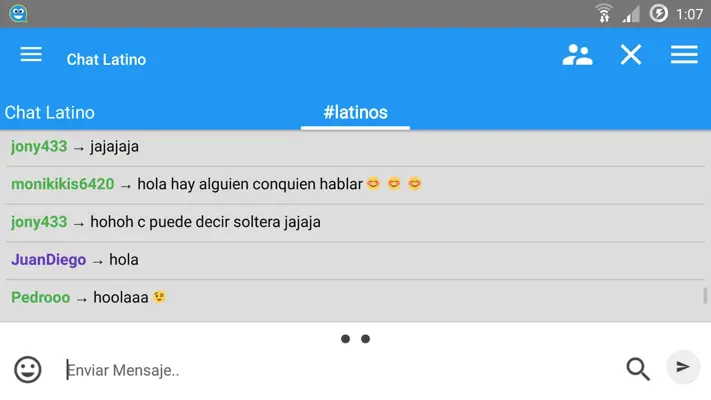 Chat Latino android App screenshot 0