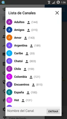 Chat Latino android App screenshot 2