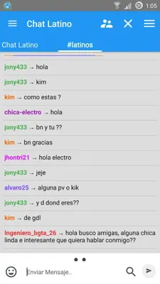 Chat Latino android App screenshot 4